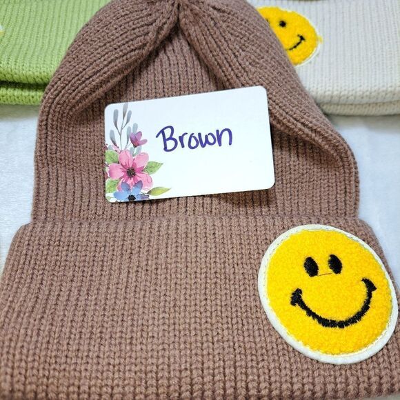 Beanies Various colors available Smiley Face, GREAT GIFT IDEA ADORABLE - Picture 12 of 16